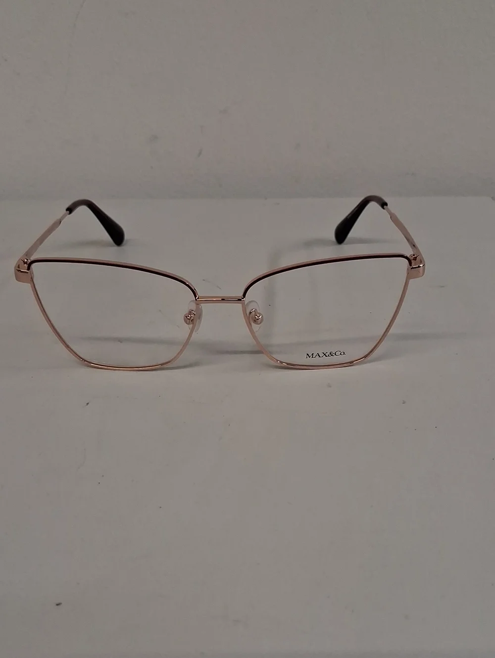 NWOT Womens Rxable Max & Co. MO5035 Rose Gold Cat-Eye Eyeglass Frames